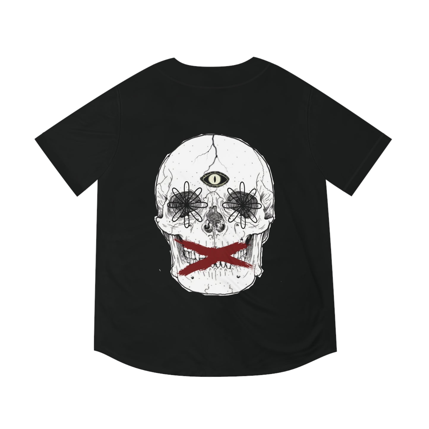 BRED I.V SKULL Baseball Jersey