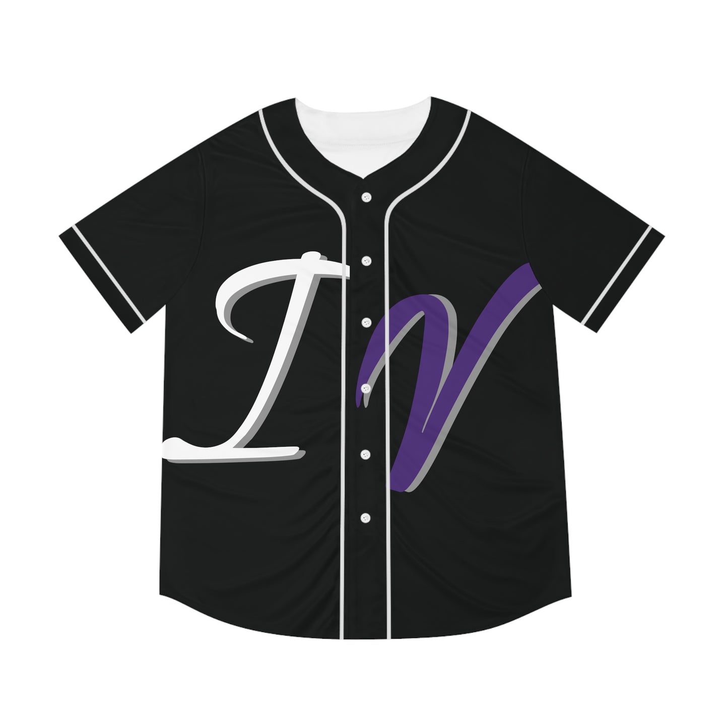 PURPLE I.V SKULL Baseball Jersey