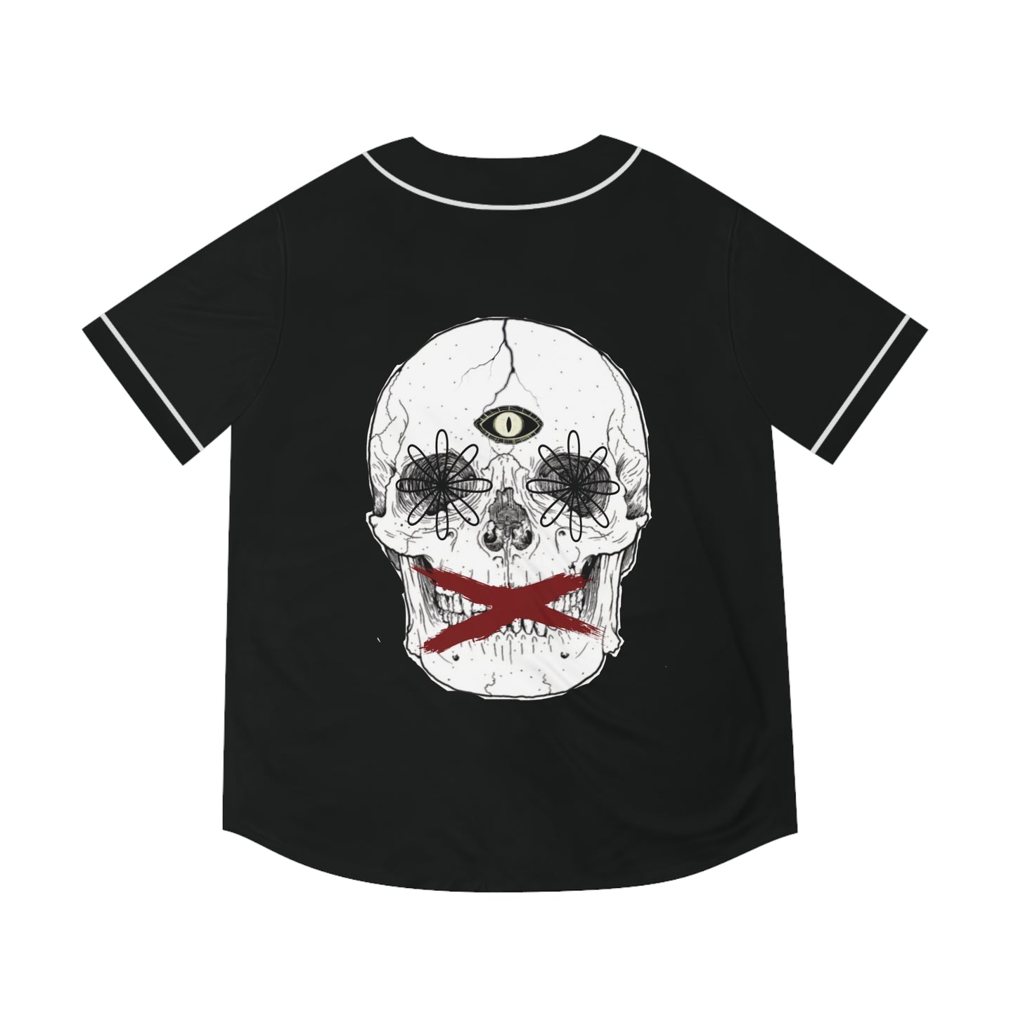 BRED I.V SKULL Baseball Jersey