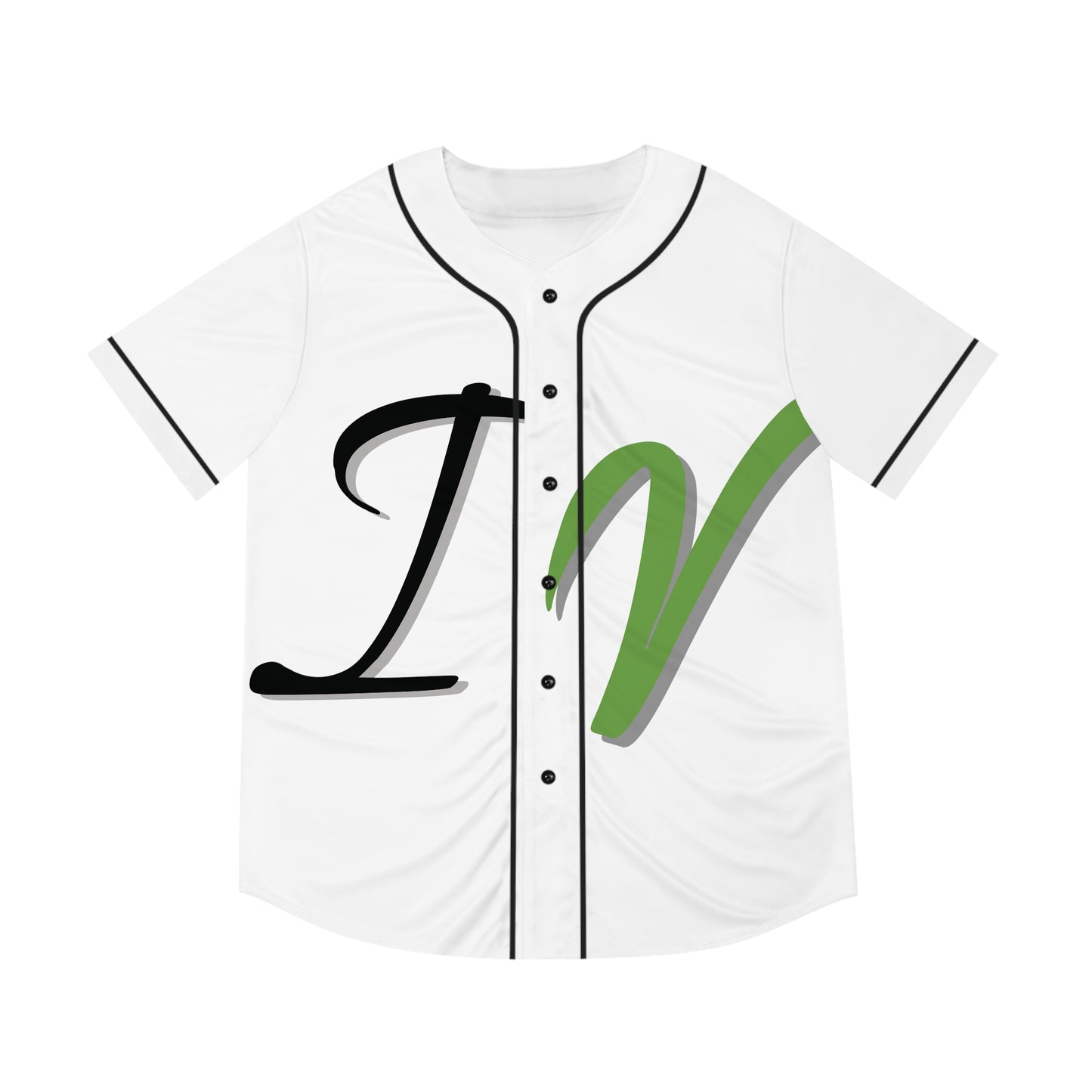 GREEN I.V SKULL Baseball Jersey