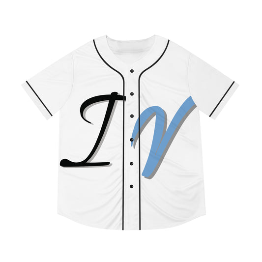 BLUE I.V SKULL WHITE Baseball Jersey